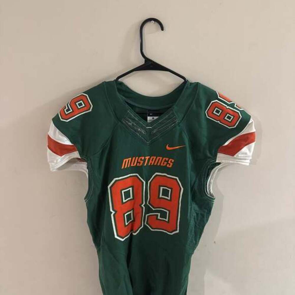 Nike Mustangs Football Jersey Green #89 size medium
